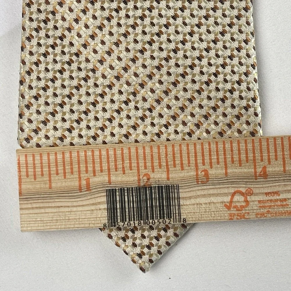 Joseph Addo 100% Silk Handmade Gold Tie Designed in Italy‎